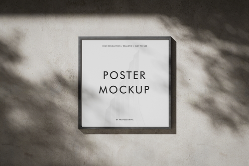 Square Poster Mockup