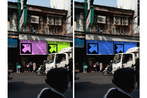 Realistic Sign Billboard Mockup for Photoshop / VIET01|09