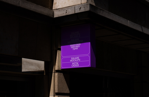 Shop Sign Mockup Scene 0007 Brussels Series