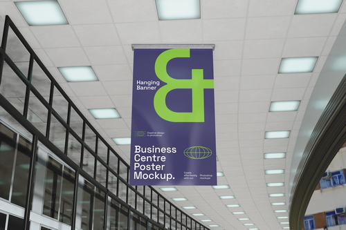 Business Centre Poster Mockup