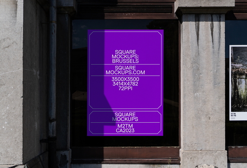 Poster Mockup Scene 0032 Brussels Series