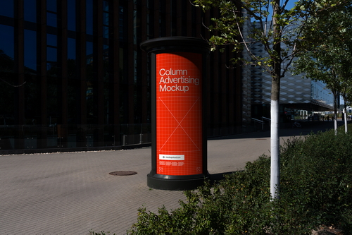 Column Advertising Mockup Scene Raw-05