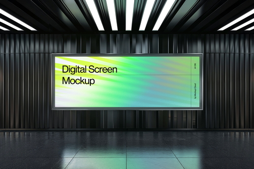 Digital Screen Advertising Mockup Scene 25