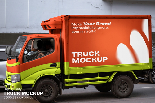 Truck Mockup / Urban Realistic Scene Mockup - VOL