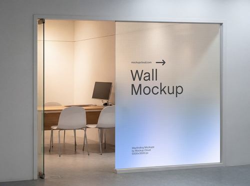 Glass Wall Mockup / Mark Series 02
