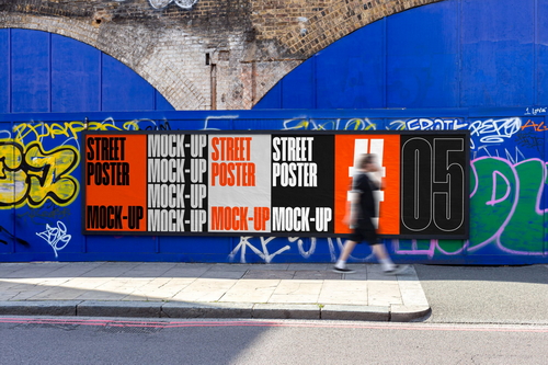Street Poster #05 - PSD Mockup