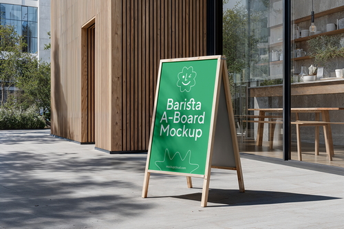 A-Board Mockup / Barista Series