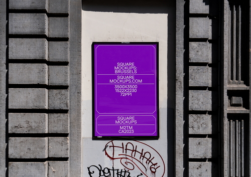 Poster Mockup Scene 0027 Brussels Series