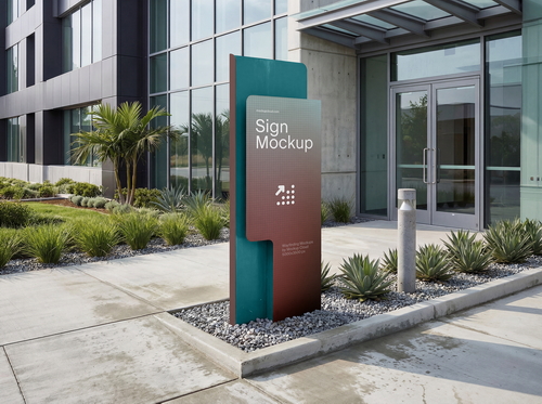 Navigation Sign Mockup / Mark Series 05