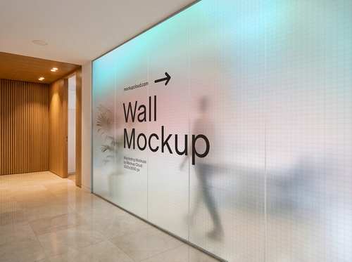 Glass Wall Mockup / Mark Series 01