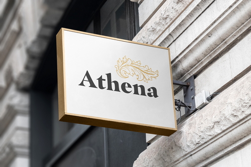 Store Sign Board City Mockup Scene 07