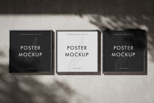 Square Poster Mockup