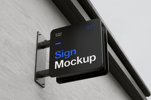 Engraved Sign Mockup