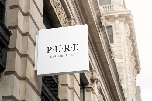 Store Sign Board Square Mockup Scene 08