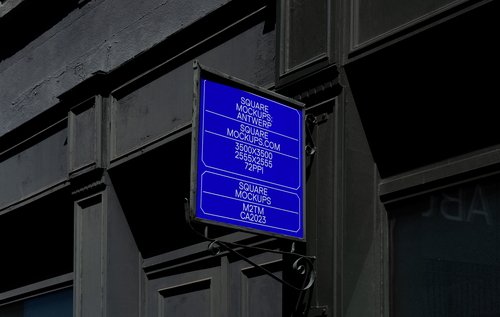 Shop Sign Mockup Scene 0005 Antwerp Series
