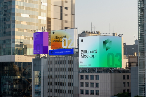Billboards Advertising Mockup Scene 01