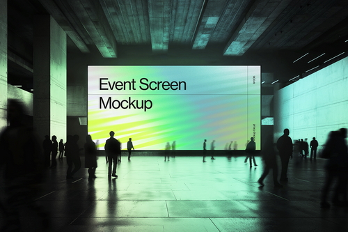 Digital Screen Advertising Mockup Scene 15