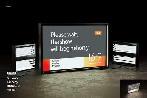 Big Screen Display Mockup