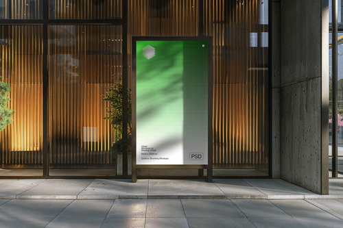 Signboard Advertising Mockup Scene 09