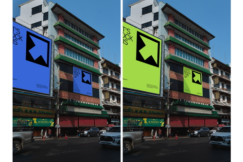 Realistic Sign Billboard Mockup for Photoshop / VIET01|08