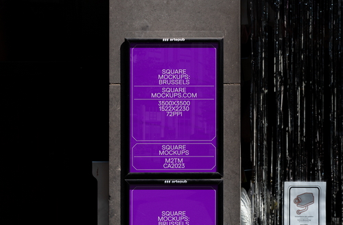 Poster Mockup Scene 0023 Brussels Series