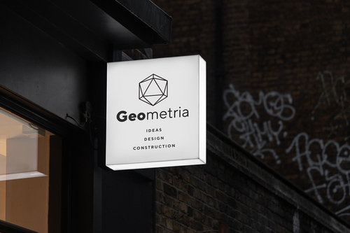 Light Box Sign Board Square Mockup Scene 35