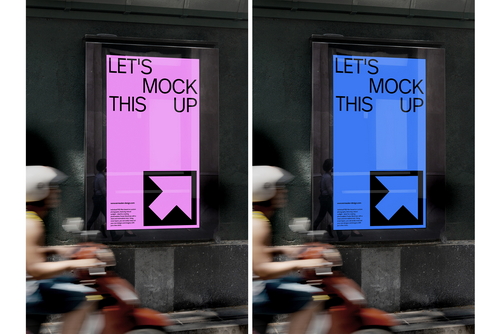 Realistic Sign Billboard Mockup for Photoshop / BCN01|09