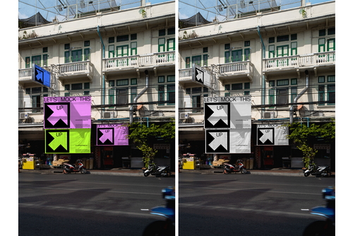 Realistic Sign Billboard Mockup for Photoshop / VIET01|04