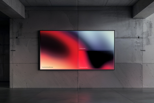 Digital Screen Advertising Mockup Scene 10