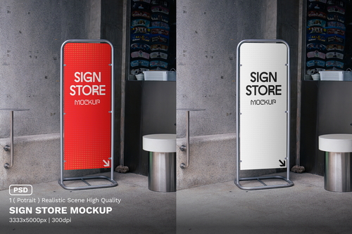 Sign Store Mockup