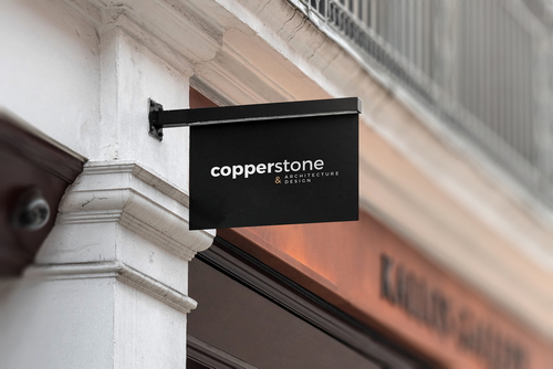 Store Sign Board Black Mockup Scene 23