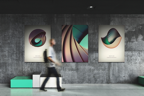 Poster and Billboard Mockup Scene 04