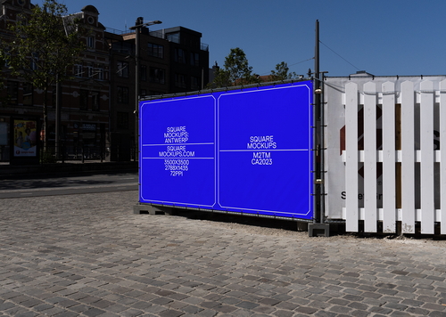 Construction Banner Mockup Scene 0004 Antwerp Series