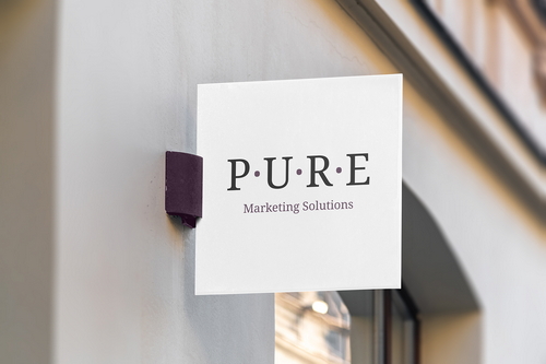 Store Sign Board Square Mockup Scene 15