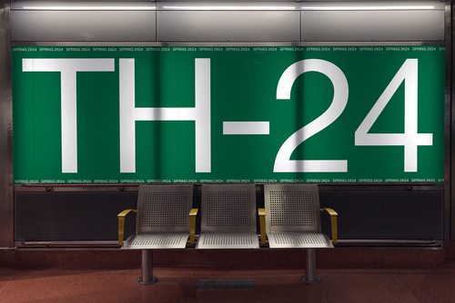 Bus Station Billboard Mockup