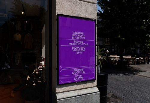 Poster Mockup Scene 0025 Brussels Series