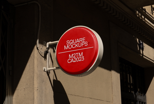 Shop Sign Mockup Scene 0001 Barcelona Series