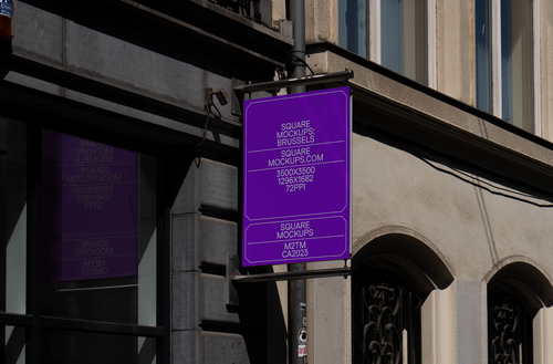 Shop Sign Mockup Scene 0006 Brussels Series