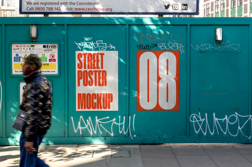 Street Poster #08 - PSD Mockup