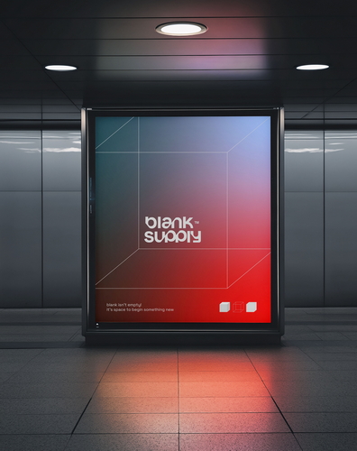 Subway Screen Mockup [Blank006]