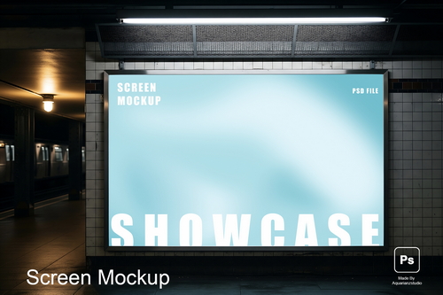 Screen Mockup Display