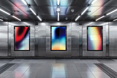 Digital Screen Advertising Mockup Scene 11