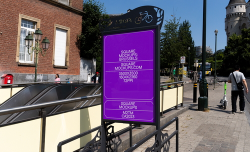 Poster Mockup Scene 0031 Brussels Series