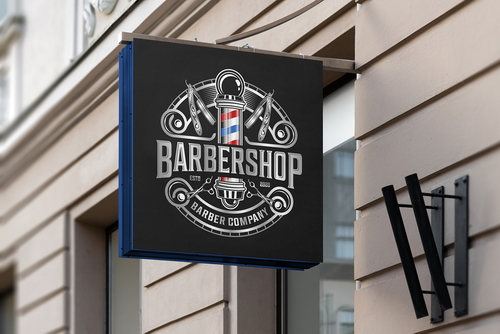 Store Sign Board Square Mockup Scene 12