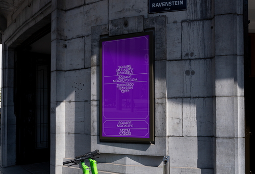 Poster Mockup Scene 0034 Brussels Series
