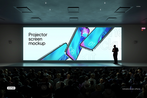 Projector Screen Mockup