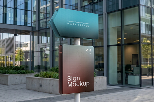Navigation Sign Mockup / Mark Series 02