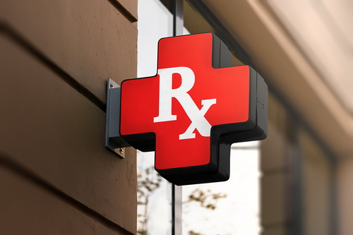 Pharmacy Sign Board Mockup Scene 11