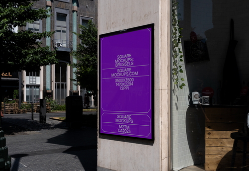 Poster Mockup Scene 0024 Brussels Series