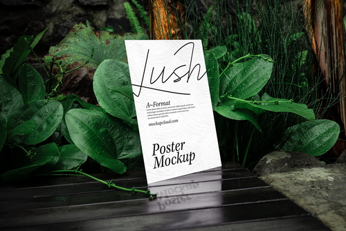 Poster Mockup Scene / Lush Series 02